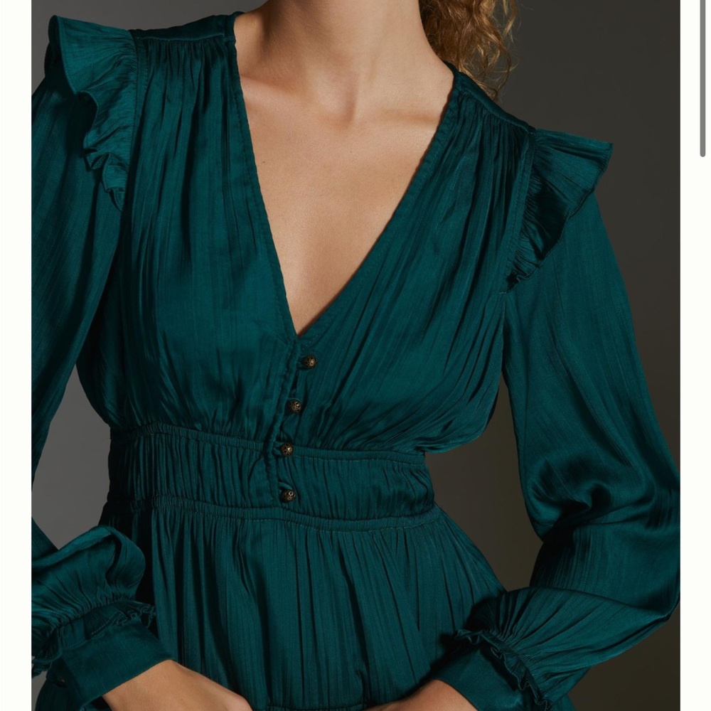 By Anthropologie Tiered Ruffle Dress - Picture 2 of 3